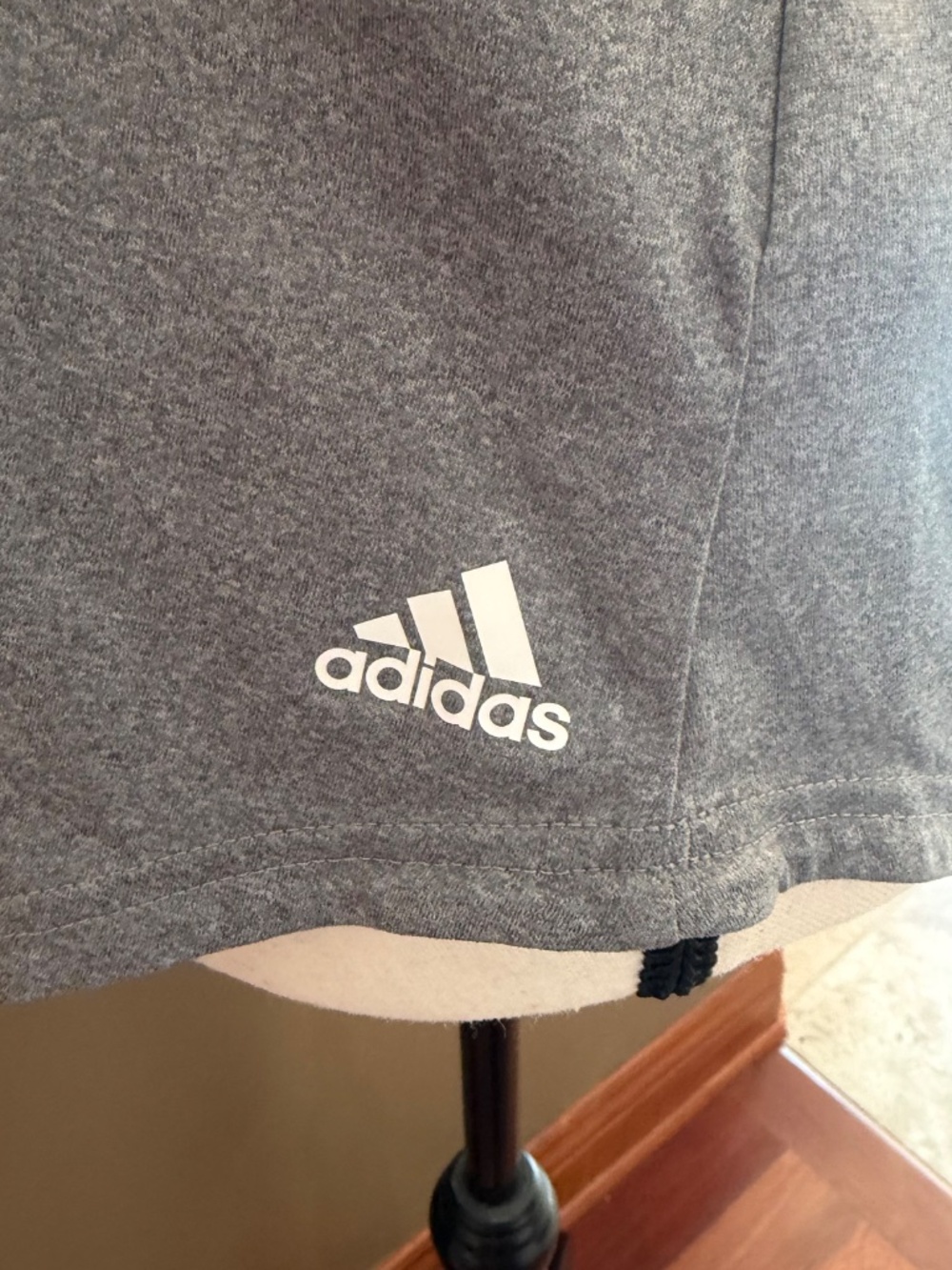 Adidas Women's Gray Athletic Tank, Black & White Straps, Size Medium - Picture 5 of 11